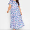 LIMITED COLLECTION - Robe Smocké Maxi Bleue & Rose Floral -GrandeTendance Boutique 53a3684e 4953 4e 215603 A