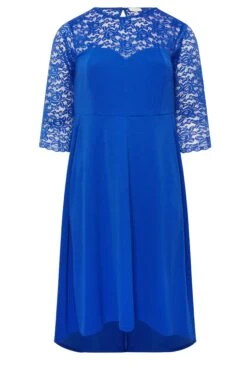 YOURS LONDON - Robe Bleue Roi Midi Encolure & Manches Dentelle 14 YOURS LONDON - Robe Bleue Roi Midi Encolure & Manches Dentelle -GrandeTendance Boutique 549bdb3a f23d 4e 162214 X