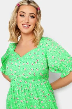LIMITED COLLECTION - Robe Verte Floral Encolure Coeur 13 LIMITED COLLECTION - Robe Verte Floral Encolure Coeur -GrandeTendance Boutique 55878b04 4cb2 4f 215678 C