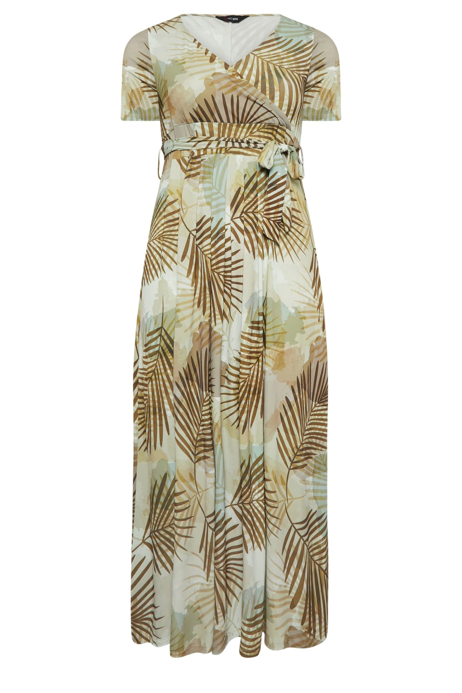 YOURS - Robe Maxi Marron Imprimé Feuilles Tropical 8 YOURS - Robe Maxi Marron Imprimé Feuilles Tropical – Image 6