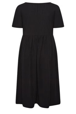LIMITED COLLECTION - Robe Noire Midi En Jersey Manches Amples -GrandeTendance Boutique 5726b7e6 4018 4c 215601 Y