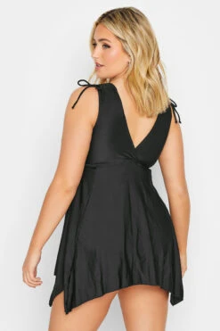YOURS - Robe De Bain Noir Volanté Ourlet Roulanté 8 YOURS - Robe De Bain Noir Volanté Ourlet Roulanté -GrandeTendance Boutique 57a41897 9b0d 47 150270 C