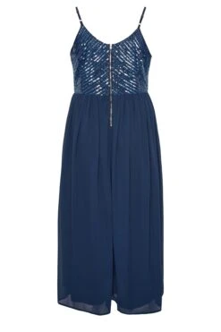 LUXE - Robe Bleue Marine Maxi Fines Bretelles à Sequins 15 LUXE - Robe Bleue Marine Maxi Fines Bretelles à Sequins -GrandeTendance Boutique 57afb28a 4005 4f 161995 Y