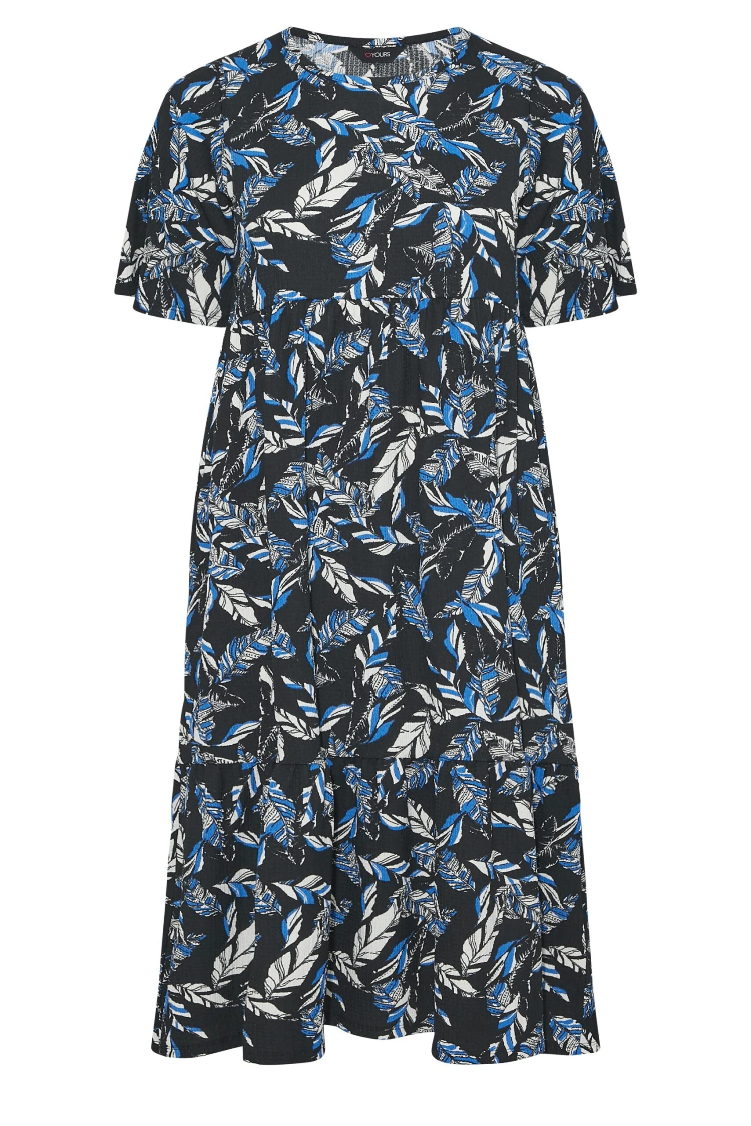 Robe Volantée Noire & Bleue Floral 8 Robe Volantée Noire & Bleue Floral – Image 6
