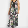 YOURS LONDON - Robe En Jersey Maxi Verte & Rose Tropical -GrandeTendance Boutique 58e6bcf7 f3bb 4f 162186 A