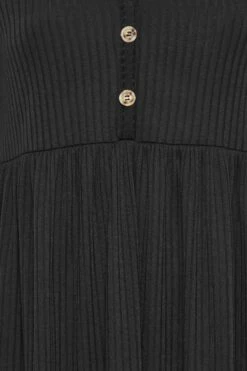 LIMITED COLLECTION - Robe Midi Noire Nervuré Peplum -GrandeTendance Boutique 5a1fa735 b16d 42 214245 Z