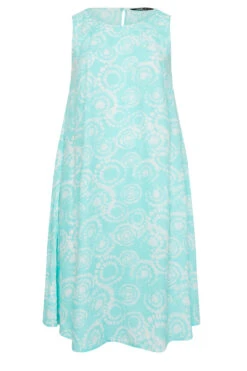 YOURS - Robe Bleue Aqua Volanté Coupe Droite Tie & Dye 14 YOURS - Robe Bleue Aqua Volanté Coupe Droite Tie & Dye -GrandeTendance Boutique 5a6aff1d f3c9 48 137451 X