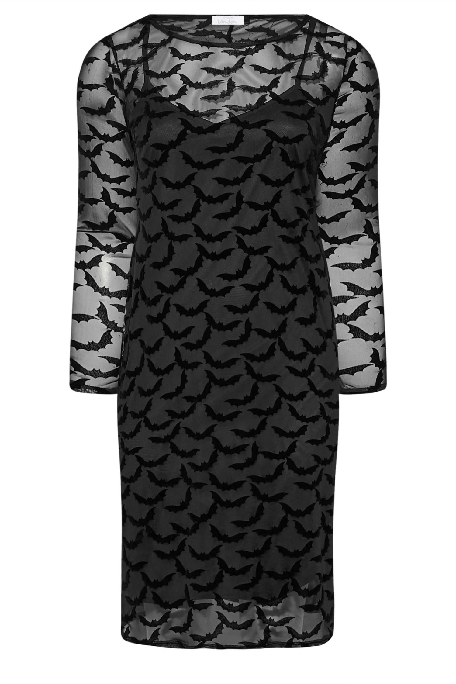 YOURS LONDON - Robe D'Halloween Noire En Filet Chauve-Souris 8 YOURS LONDON - Robe D'Halloween Noire En Filet Chauve-Souris â Image 6