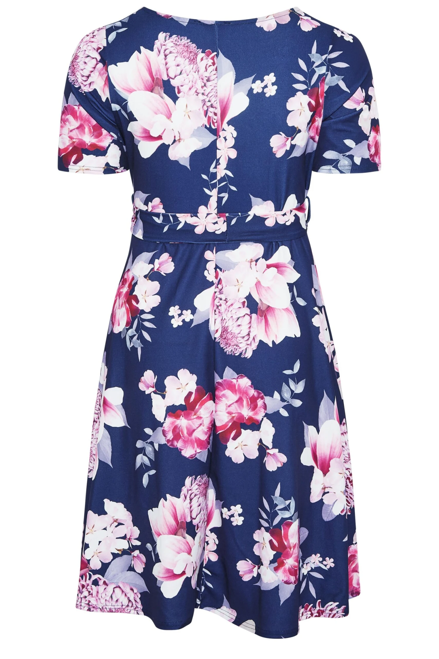 YOURS LONDON - Robe Midi Bleu Marine Floral Rose 9 YOURS LONDON - Robe Midi Bleu Marine Floral Rose – Image 7
