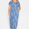 YOURS - Robe Bleue Roi Maxi Manches Courtes Design Animal -GrandeTendance Boutique 5def4522 fb84 4a 137299 A