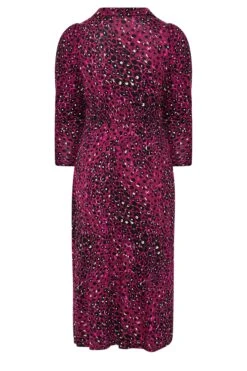 YOURS LONDON - Robe Maxi Plissée Rose Fushia Animal -GrandeTendance Boutique 5e5191ba 4747 47 161940 Y