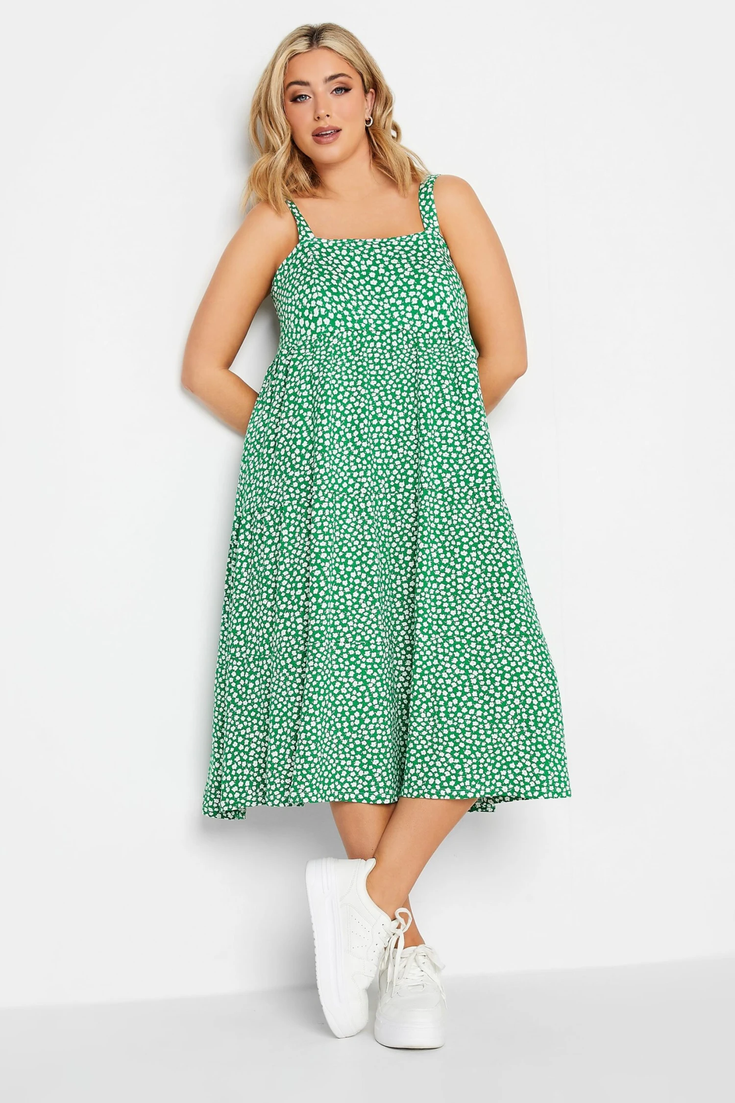 YOURS CURVE - Robe Verte Floral Midaxi En Jersey 3 YOURS CURVE - Robe Verte Floral Midaxi En Jersey