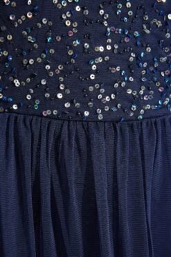 LUXE - Robe Bleue Marine Maxi Design Bardot & Sequins -GrandeTendance Boutique 5f7e054f 899b 4f 161203 Z