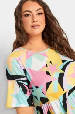 LIMITED COLLECTION - Robe Rose & Bleue Étoiles Midaxi -GrandeTendance Boutique 5fed7450 a8f3 42 215705 D