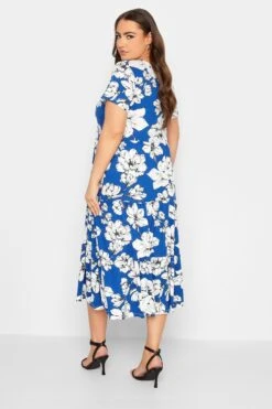 YOURS - Robe Bleue Roi Cache-Coeur Manches Courtes -GrandeTendance Boutique 600b8ff8 370c 42 301894 C
