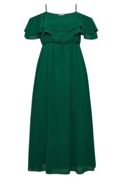 YOURS LONDON - Robe Verte Bardot Volanté Mousseline Demoiselle D'Honneur 14 YOURS LONDON - Robe Verte Bardot Volanté Mousseline Demoiselle D'Honneur -GrandeTendance Boutique 60d570cf b661 4e 161882 X