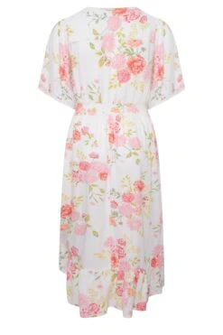 YOURS - Robe Blanche Floral Ourlet Plongeant Volanté 15 YOURS - Robe Blanche Floral Ourlet Plongeant Volanté -GrandeTendance Boutique 60ec4c34 92cb 40 137329 Y