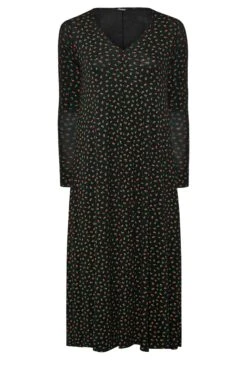 LIMITED COLLECTION - Robe Noire Maxi Petites Fleurs En Jersey 14 LIMITED COLLECTION - Robe Noire Maxi Petites Fleurs En Jersey -GrandeTendance Boutique 6135870d 8bf5 48 215233 X