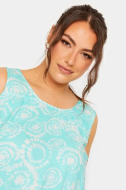 YOURS - Robe Bleue Aqua Volanté Coupe Droite Tie & Dye 12 YOURS - Robe Bleue Aqua Volanté Coupe Droite Tie & Dye -GrandeTendance Boutique 617212be ba30 4e 137451 D