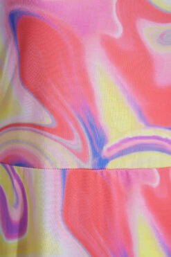 LIMITED COLLECTION - Robe Rose Maxi à Fentes Design Marbré -GrandeTendance Boutique 61dc8de9 be8d 4b 214663 Z