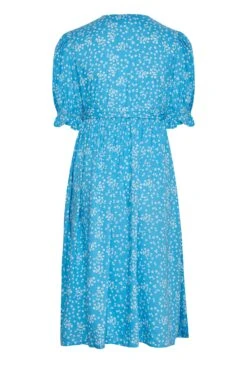 LIMITED COLLECTION - Robe Bleue Petites Fleurs Cache-Coeur -GrandeTendance Boutique 62b7b871 3c97 46 214398 X
