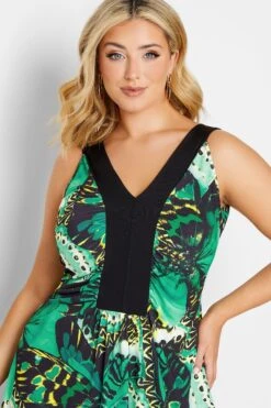 YOURS LONDON - Robe En Jersey Maxi Verte Papillons 12 YOURS LONDON - Robe En Jersey Maxi Verte Papillons -GrandeTendance Boutique 62ebcf18 9c39 40 162185 D