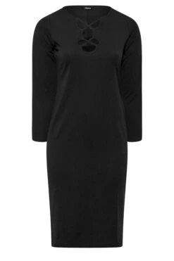 LIMITED COLLECTION - Robe Noire Midi Croisée Manches Longues 14 LIMITED COLLECTION - Robe Noire Midi Croisée Manches Longues -GrandeTendance Boutique 63ba7d15 03e3 4c 215143 X