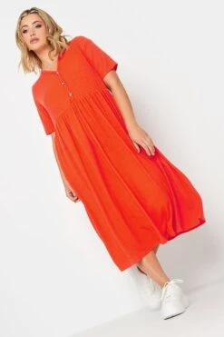 LIMITED COLLECTION - Robe Midi Orange Nervuré Peplum 12 LIMITED COLLECTION - Robe Midi Orange Nervuré Peplum -GrandeTendance Boutique 6494f87b 59ec 47 215704 A1