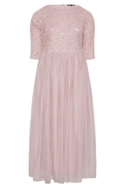 LUXE - Robe Rose Poudrée Empiècement Sequin & Tulle 14 LUXE - Robe Rose Poudrée Empiècement Sequin & Tulle -GrandeTendance Boutique 64ec98e7 b888 4d 161157 F