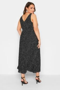 YOURS LONDON - Robe Noire à Pois Maxi Plissée -GrandeTendance Boutique 65e6f0d7 7c92 47 162083 C