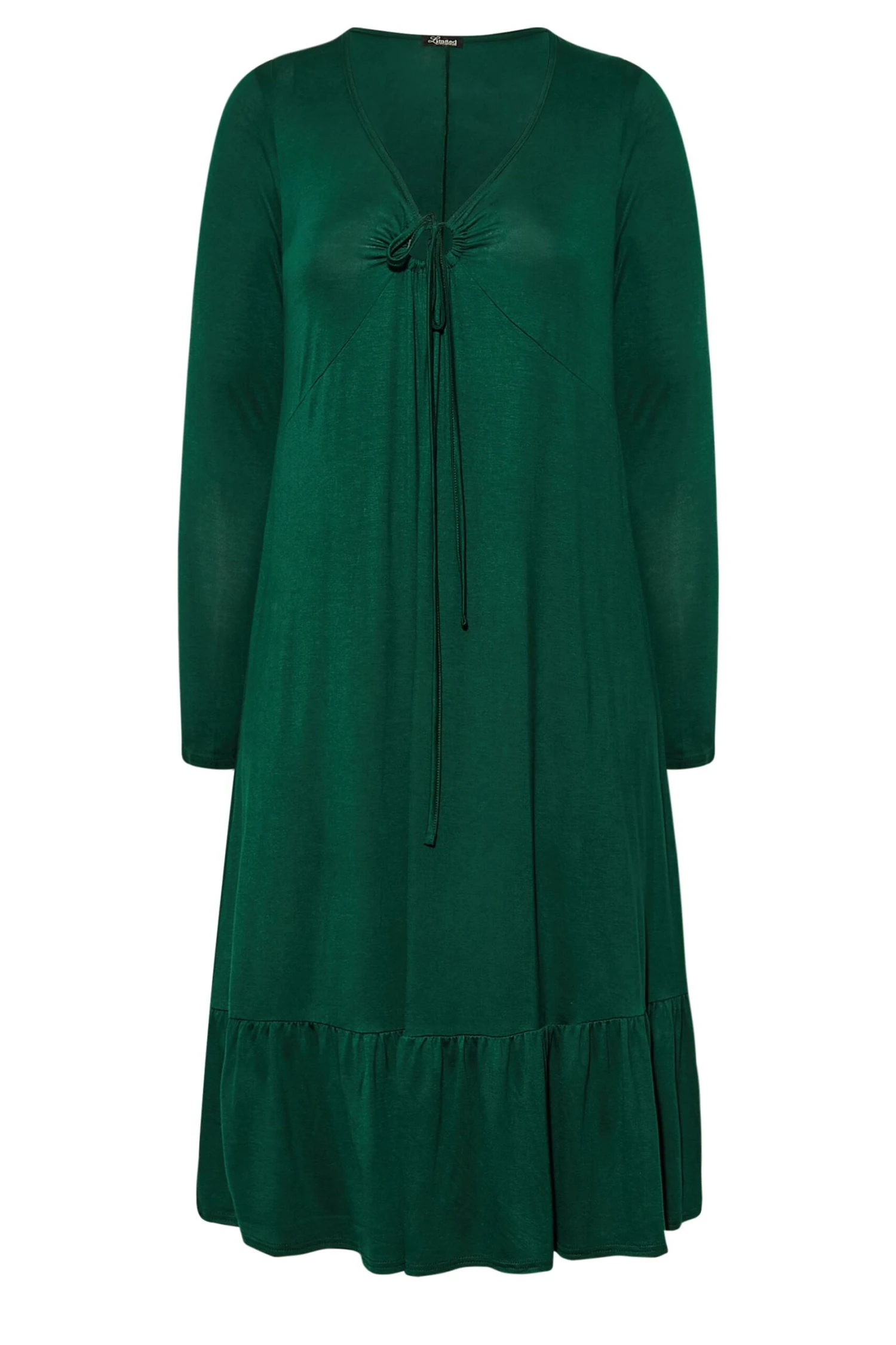 LIMITED COLLECTION - Robe Verte Longueur Midaxi Volanté 9 LIMITED COLLECTION - Robe Verte Longueur Midaxi Volanté – Image 7