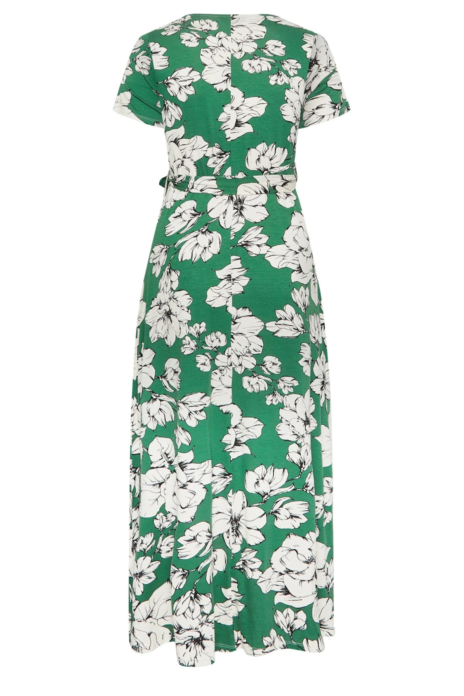 YOURS - Robe Verte Maxi Cache-Coeur Imprimé Floral 9 YOURS - Robe Verte Maxi Cache-Coeur Imprimé Floral – Image 7
