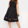 YOURS LONDON - Robe Noire Bandes Filet -GrandeTendance Boutique 68402a6c 0d90 41 157588 B