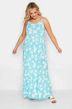 YOURS - Robe Bleue Clair Floral Volantée Fines Bretelles Maxi En Jersey 10 YOURS - Robe Bleue Clair Floral Volantée Fines Bretelles Maxi En Jersey -GrandeTendance Boutique 686f232c 5e61 41 137361 B