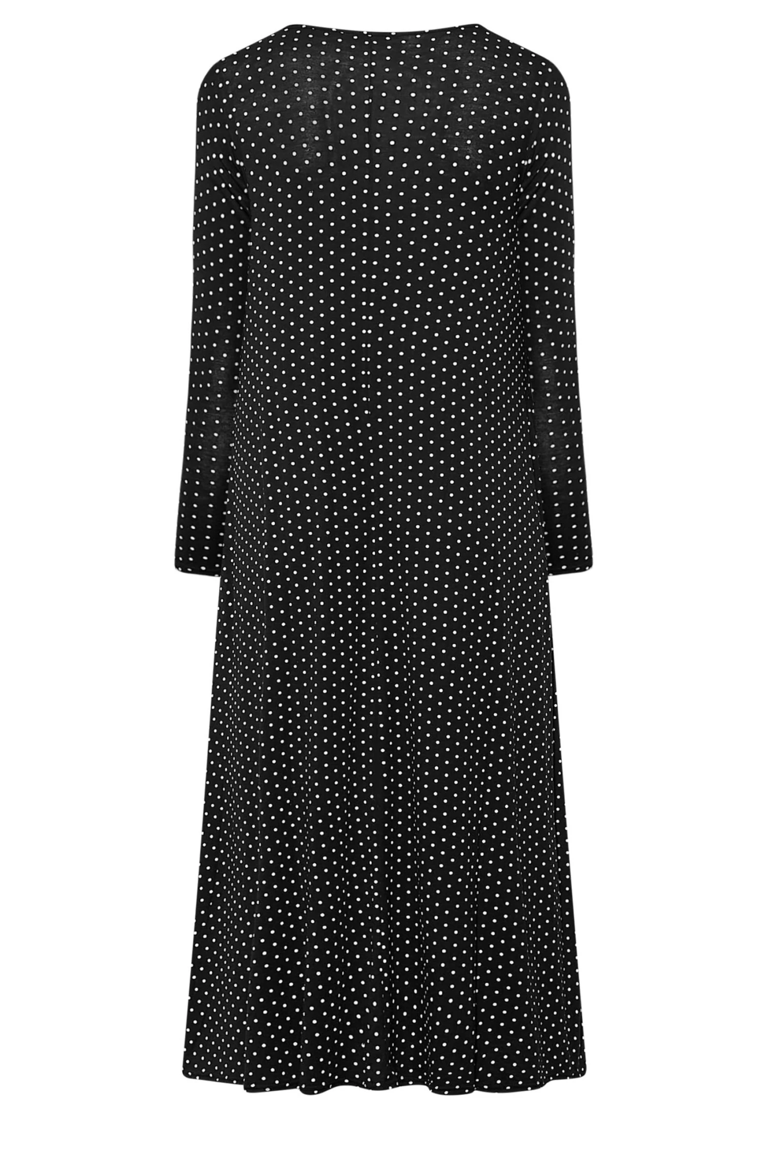 LIMITED COLLECTION - Robe Noire En Jersey à Pois Manches Longues 9 LIMITED COLLECTION - Robe Noire En Jersey à Pois Manches Longues – Image 7