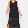 YOURS - Robe Midaxi Noire Crochet Manches Longues -GrandeTendance Boutique 69791fe4 6583 42 192857 A