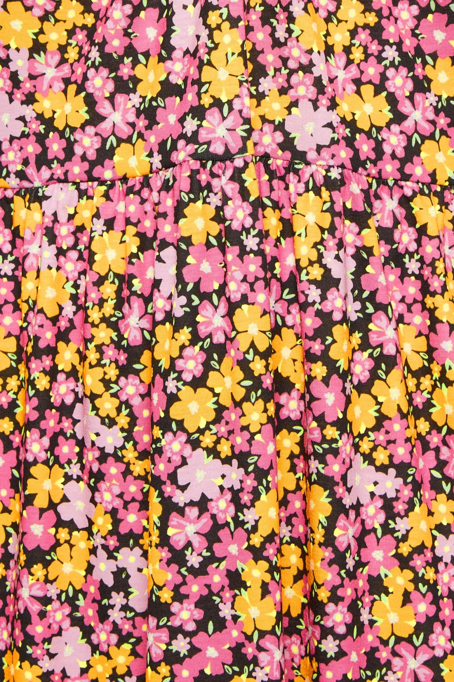 LIMITED COLLECTION - Robe Midi Rose & Jaune Floral 7 LIMITED COLLECTION - Robe Midi Rose & Jaune Floral – Image 5