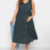 BUMP IT UP MATERNITY - Robe Midi Bleue Marine Broderie Anglaise -GrandeTendance Boutique 6a4c4d95 c8d4 48 158403 A