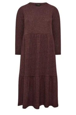 Robe Midi Bordeaux Volanté -GrandeTendance Boutique 6a6f9cee 5a48 42 301500 X