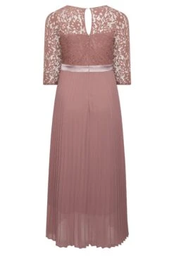 YOURS LONDON - Robe Rose Poudré Dentelle Demoiselle D'Honneur -GrandeTendance Boutique 6b52a21b b369 4d 161901 Y