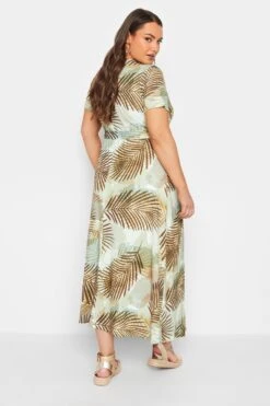 YOURS - Robe Maxi Marron Imprimé Feuilles Tropical 11 YOURS - Robe Maxi Marron Imprimé Feuilles Tropical -GrandeTendance Boutique 6b6d0000 8520 40 301987 C