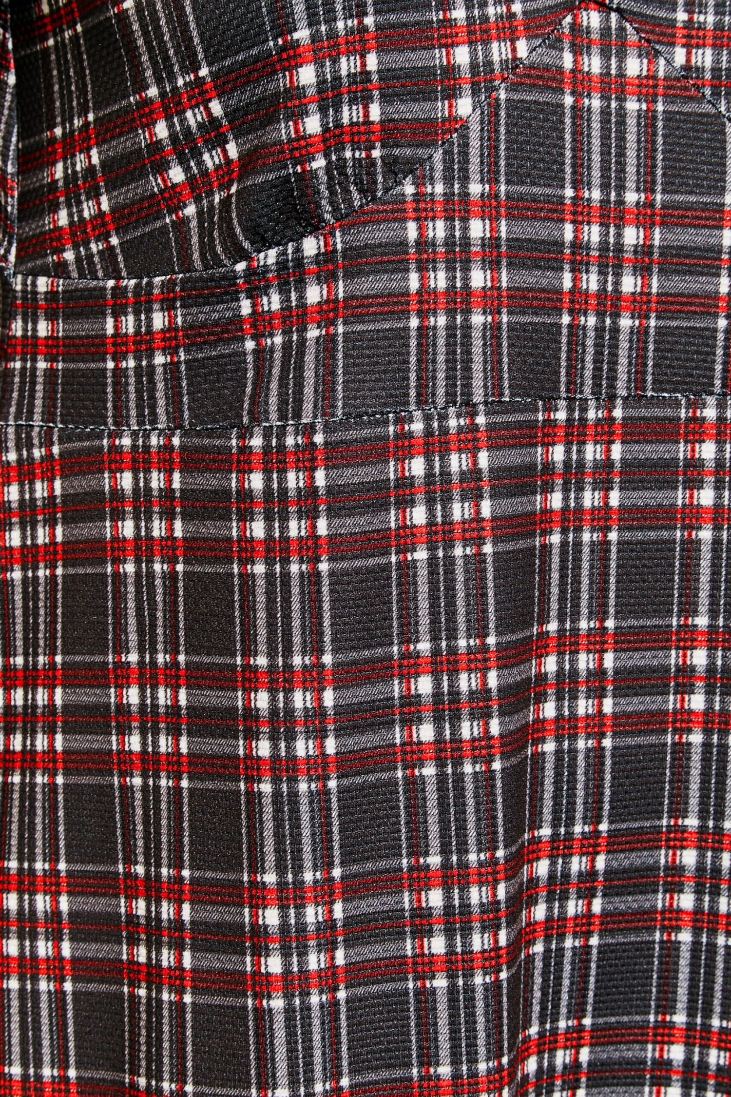 Robe Midi Noire & Rouge Carreaux Volanté 8 Robe Midi Noire & Rouge Carreaux Volanté – Image 6