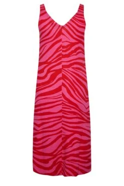 YOURS - Robe De Plage Midaxi Rose Zébré -GrandeTendance Boutique 6eeb670e ea0d 4e 150325 Y