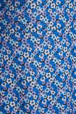 LIMITED COLLECTION - Robe Bleue Roi Floral Violet Manches Longues -GrandeTendance Boutique 6f3381f5 764a 46 214988 Z