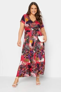 YOURS - Robe Maxi Cache-Coeur Rose Tropicale 10 YOURS - Robe Maxi Cache-Coeur Rose Tropicale -GrandeTendance Boutique 6fe94978 13fa 45 301604 B