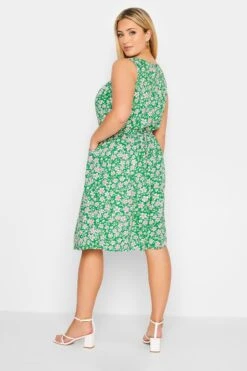 YOURS - Robe Courte Verte Petites Fleurs -GrandeTendance Boutique 7030dad0 7932 4e 137283 C
