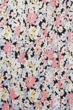 BUMP IT UP MATERNITY - Robe Rose & Blanche Floral Manches Bouffantes -GrandeTendance Boutique 7066b314 28e8 48 158402 Z