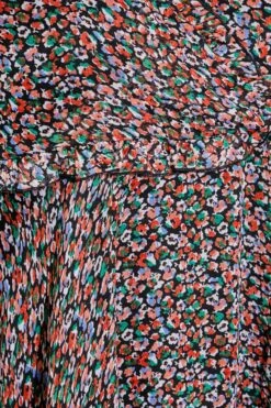 Robe Noire Imprimé Floral Roulanté -GrandeTendance Boutique 708720ac 1add 42 174009 Z