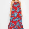 YOURS - Robe De Plage Tropicale Rouge & Bleue -GrandeTendance Boutique 7088979f 3872 4f 150347 A