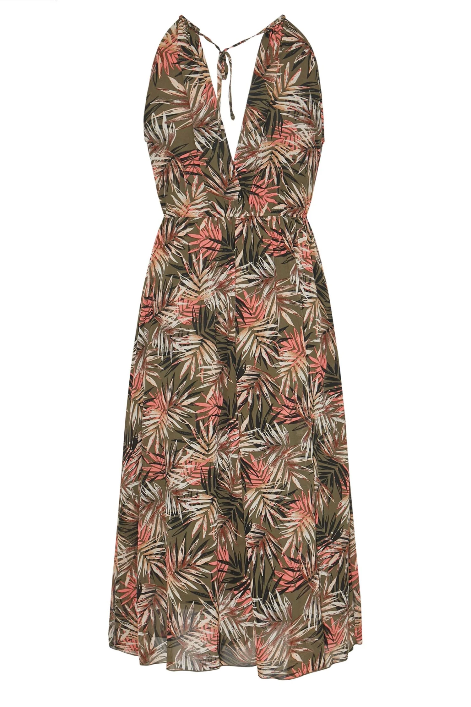 YOURS LONDON - Robe Verte Kaki Imprimé Tropical 10 YOURS LONDON - Robe Verte Kaki Imprimé Tropical – Image 8